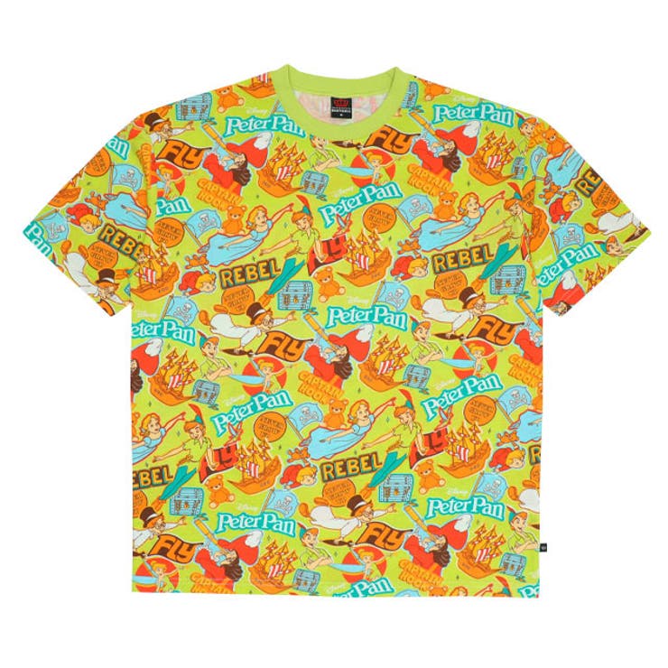ピーターパン | 親子お揃い ディズニー ステッカー風総柄Tシャツ 9534A | BABYDOLL