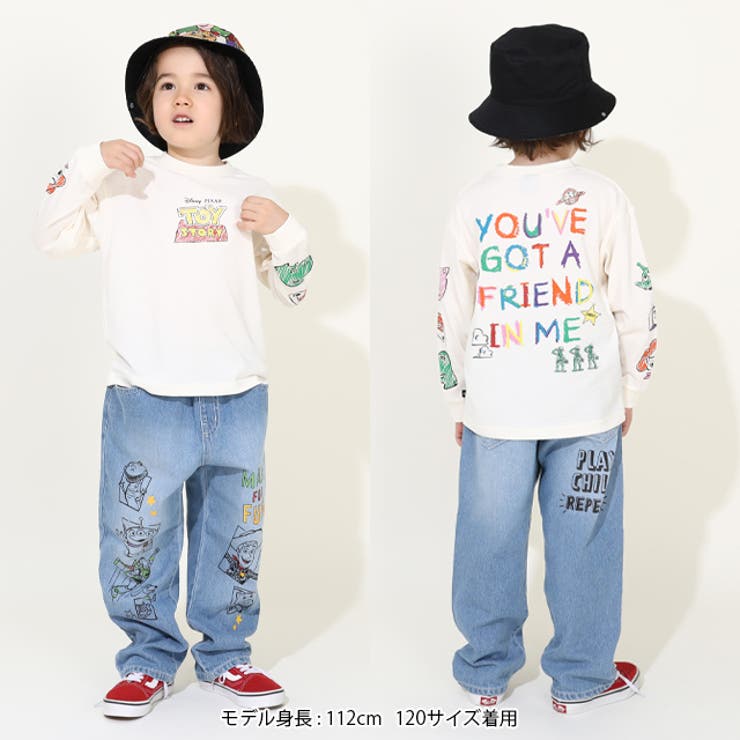 親子お揃い ディズニー トイ・ストーリー 袖ロンT 9618K | BABYDOLL | 詳細画像2 