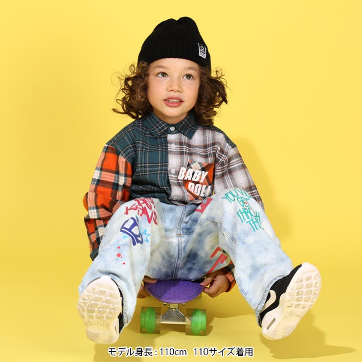 ペイント抜染デニムロングパンツ 9707K[品番：BYDK0006841]｜BABYDOLL  