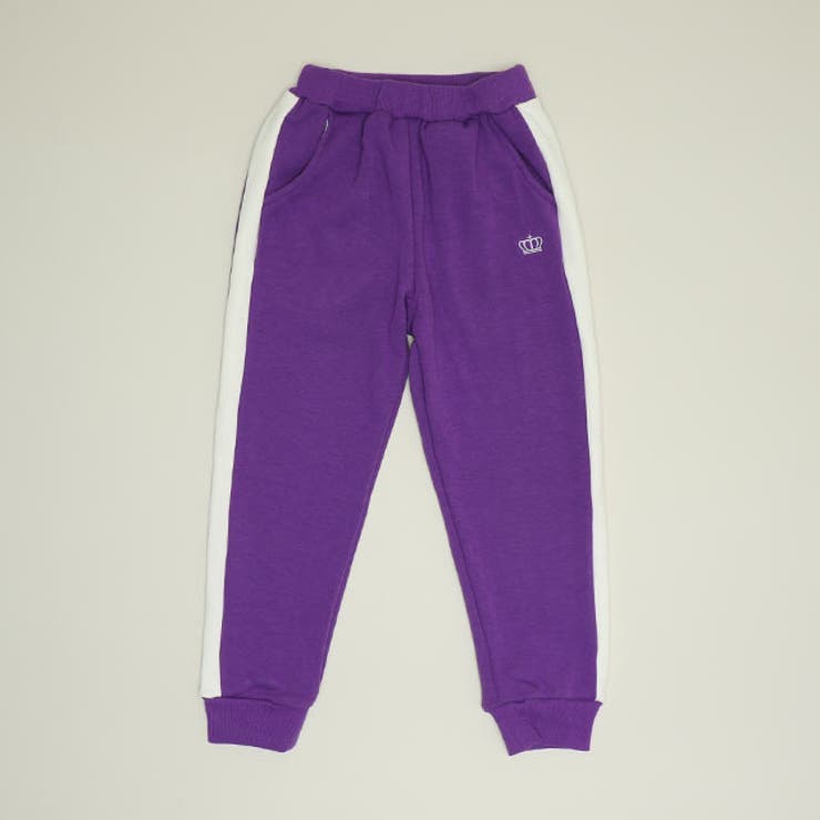 パープル/ライン | あったかジョガーパンツ 9754K | BABYDOLL