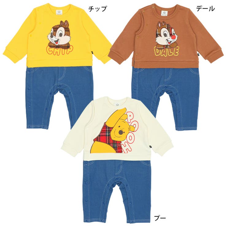 ディズニー 柄パッチワークドッキングロンパース  9863B[品番：BYDK0006935]｜BABYDOLL（ベビードール）のキッズファッション通販｜SHOPLIST（ショップリスト）