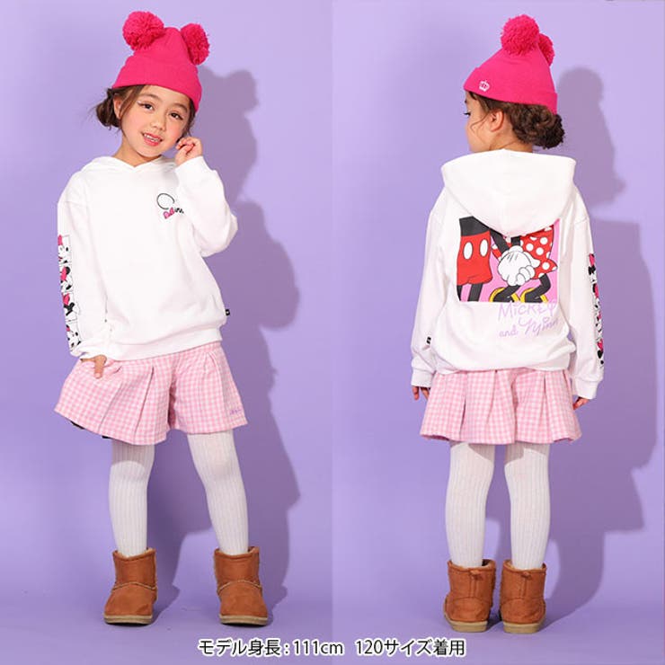 親子お揃い ディズニー バックプリントパーカー 9896K[品番