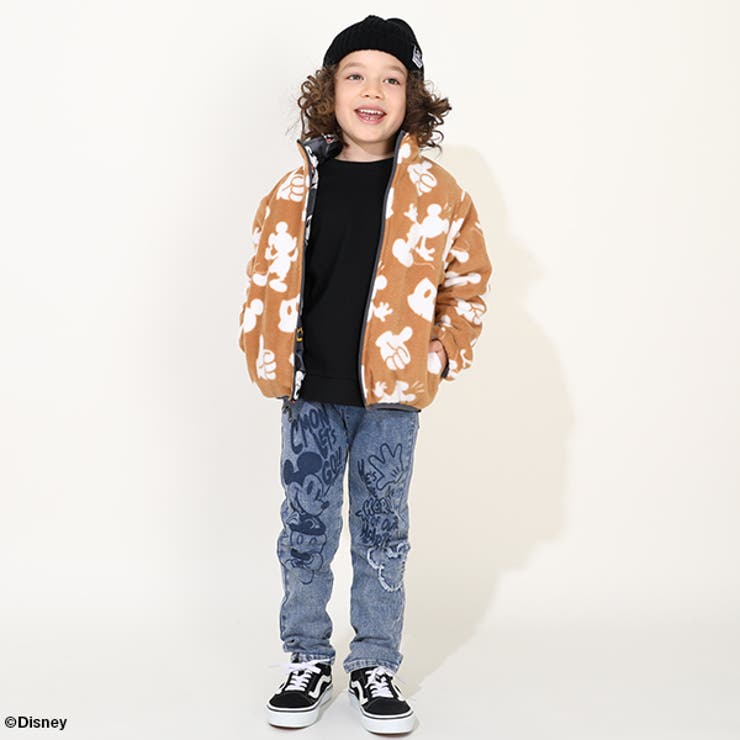 カラフルキャラクター フリースジャケット 160㎝ M リバーシブル 5歳