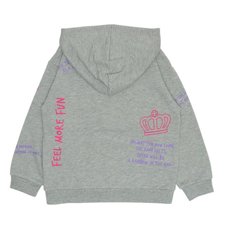 総柄王冠ワッペンパーカー 9944K[品番：BYDK0006992]｜BABYDOLL 