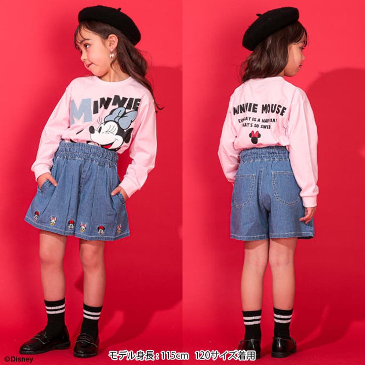 ディズニー デニムキュロットショートパンツ 0193K[品番：BYDK0007139