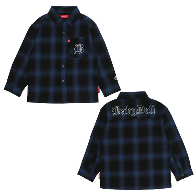 親子お揃い チェック長袖シャツ 0271K | BABYDOLL | 詳細画像8 