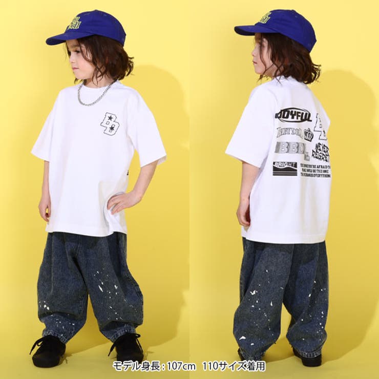 親子お揃い バックロゴBIGTシャツ 0272K | BABYDOLL | 詳細画像2 