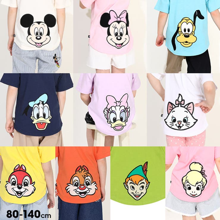 ディズニー バックキャラクターワッペンTシャツ 0304K | BABYDOLL | 詳細画像1 