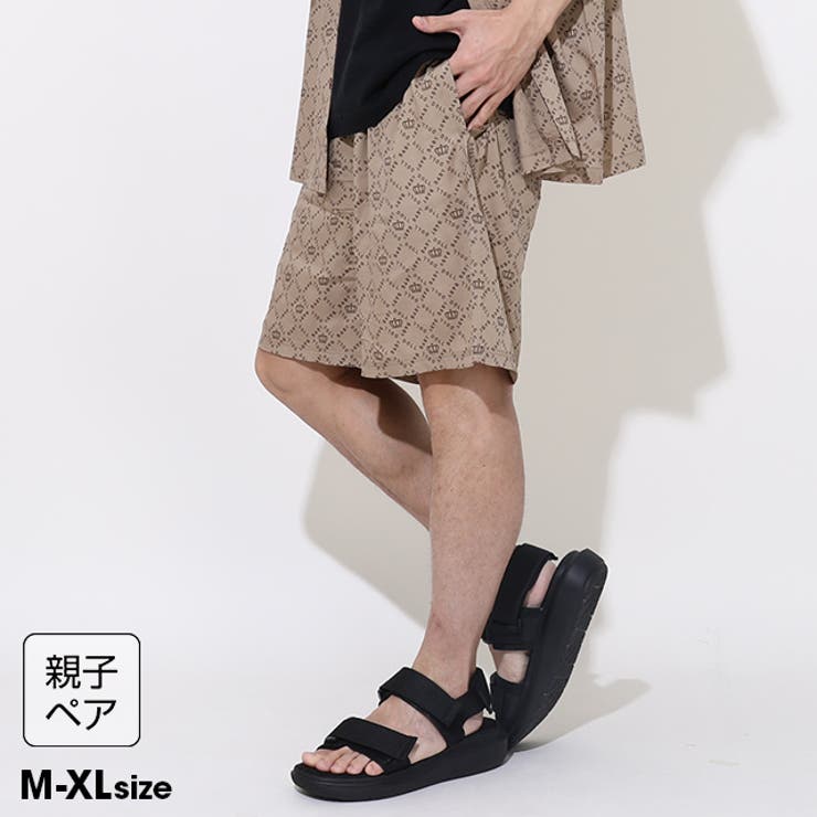 親子お揃い ロゴ総柄ハーフパンツ 0341A (トップス別売り) | BABYDOLL | 詳細画像1 