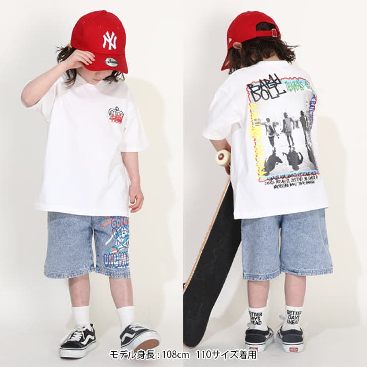 親子お揃い 転写グラフィックBIGTシャツ 0391K | BABYDOLL | 詳細画像12 