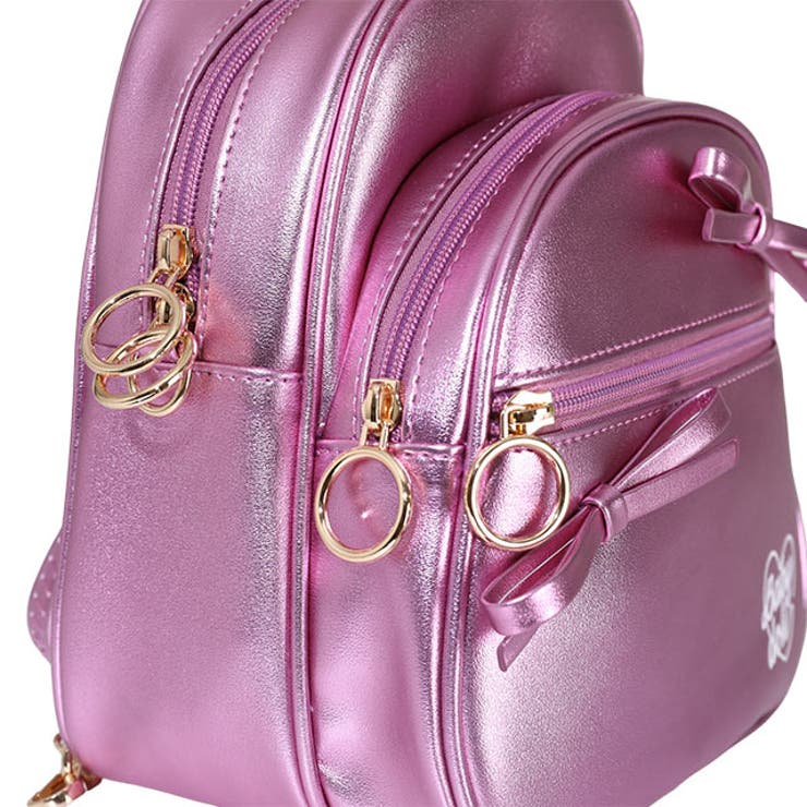 NERDY 公式正規品 プリーツ リボン 2WAY ホーボーバッグ (Pink) p10012381-0001.jpg