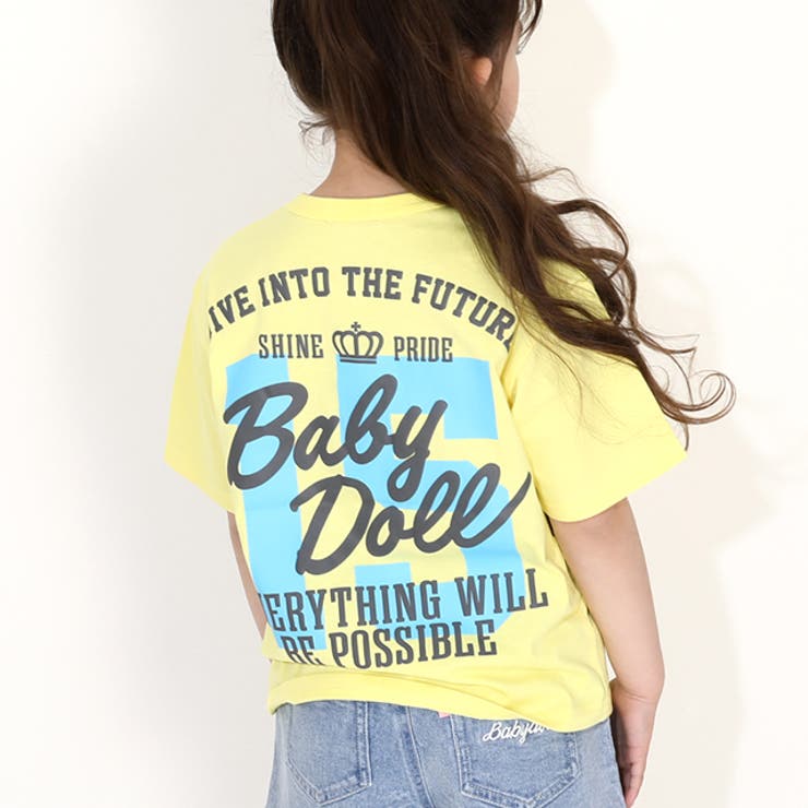 【本物新品保証】 バックナンバープリントTシャツ 0455K[品番：BYDK0007351 トップス