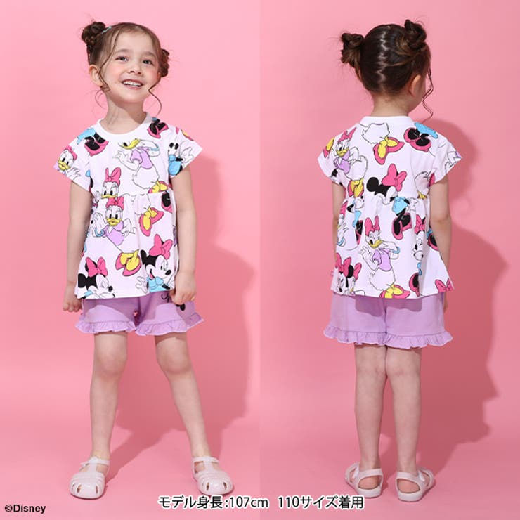 ディズニー フリルチュニック&ショートパンツ セットアップ