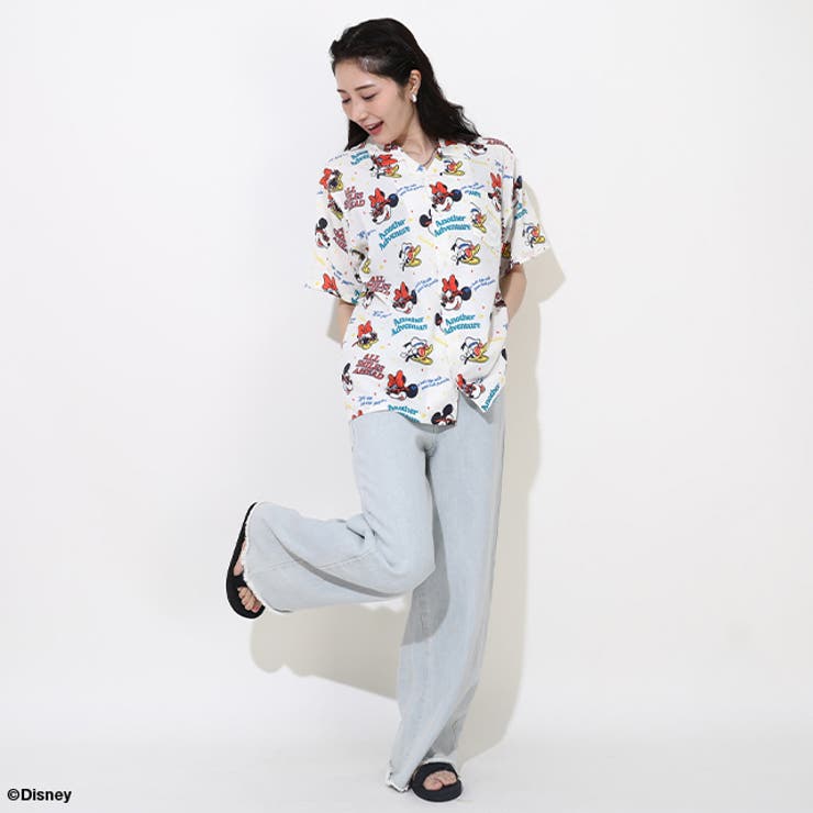 親子お揃い ディズニー リゾート総柄シャツ 0479A[品番 親子お揃い ディズニー リゾート総柄シャツ 0479A[品番