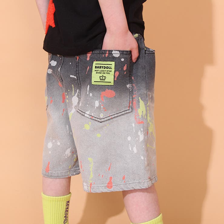 ペイントデニムハーフパンツ 0485K | BABYDOLL | 詳細画像5 