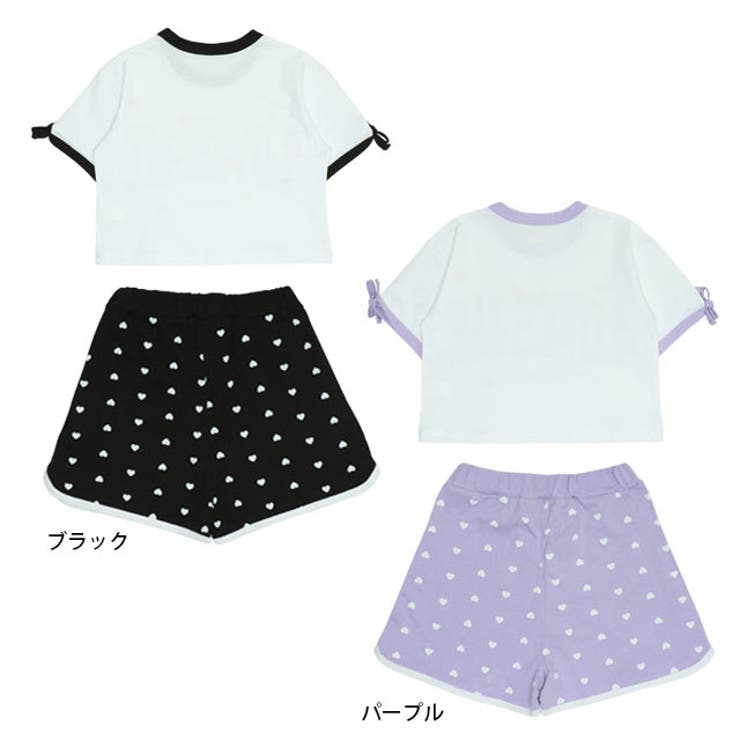 リボンTシャツ&ショートパンツ セットアップ 0502K[品番