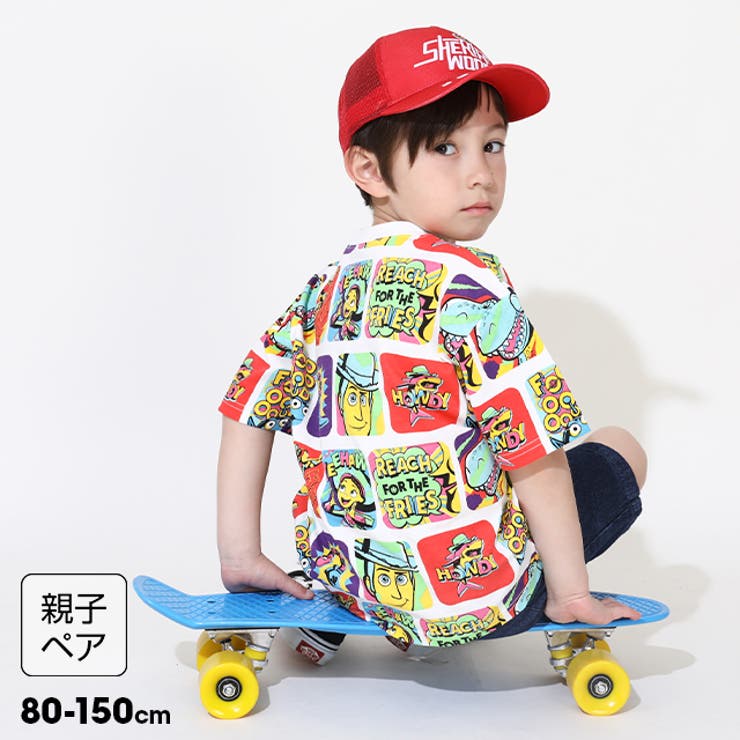 親子お揃い ディズニー トイ・ストーリー 総柄Tシャツ 0519K | BABYDOLL | 詳細画像1 