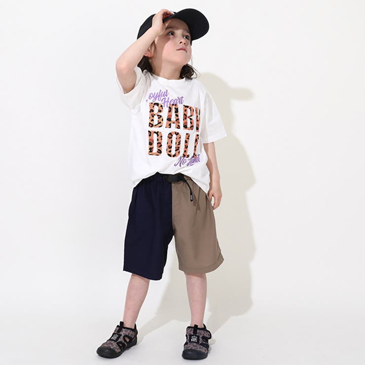 親子お揃い ヒョウ柄貼付ロゴTシャツ 0544K | BABYDOLL | 詳細画像5 