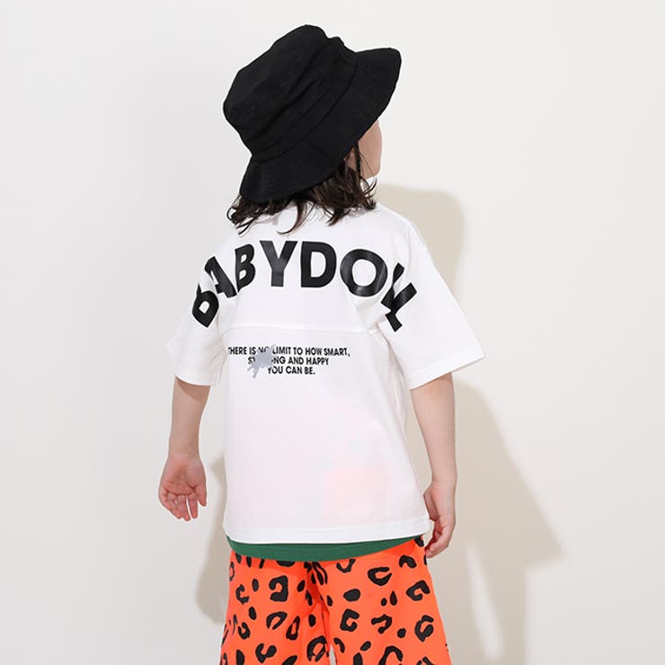 親子お揃い バックロゴレイヤードTシャツ 0545K | BABYDOLL | 詳細画像4 