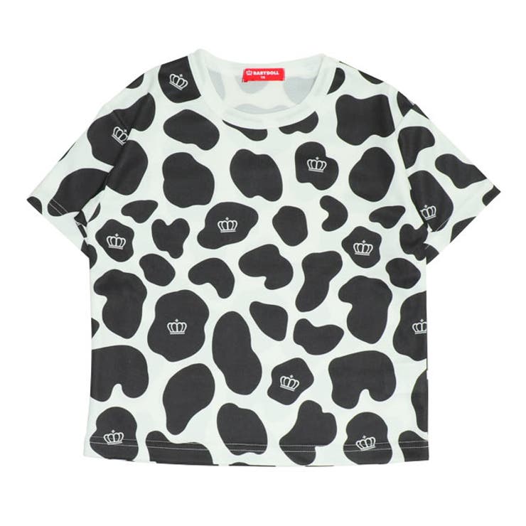 ウシ | 【軽量速乾】総柄メッシュTシャツ 0572K | BABYDOLL