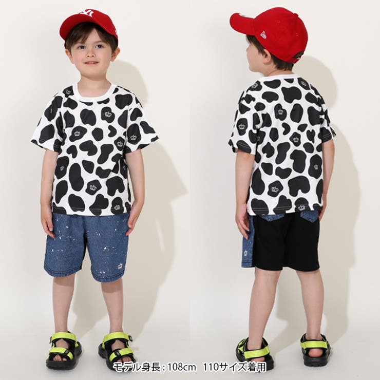 【軽量速乾】総柄メッシュTシャツ 0572K | BABYDOLL | 詳細画像9 