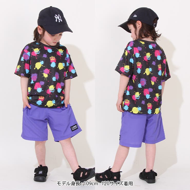 【軽量速乾】総柄メッシュTシャツ 0572K | BABYDOLL | 詳細画像2 