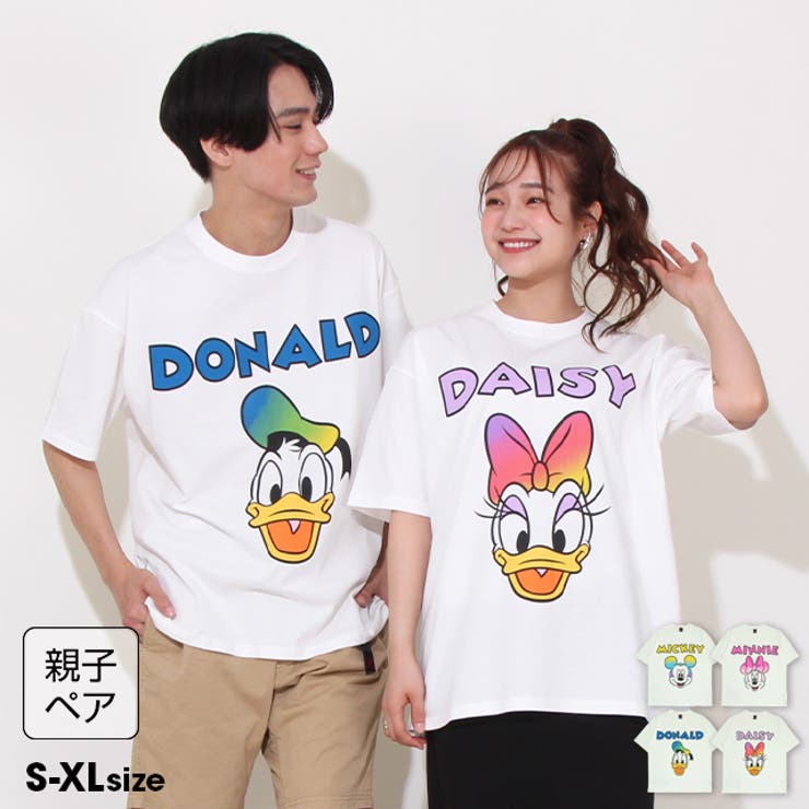 親子お揃い ディズニー グラデーションキャラクターTシャツ 0577A | BABYDOLL | 詳細画像1 