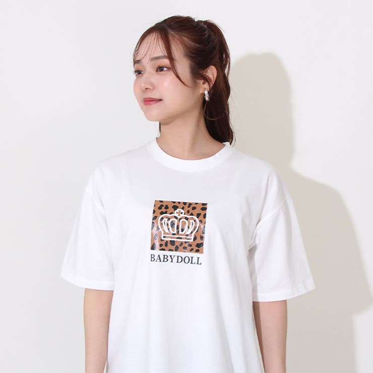 親子お揃い ヒョウ柄Tシャツ 0587A | BABYDOLL | 詳細画像3 