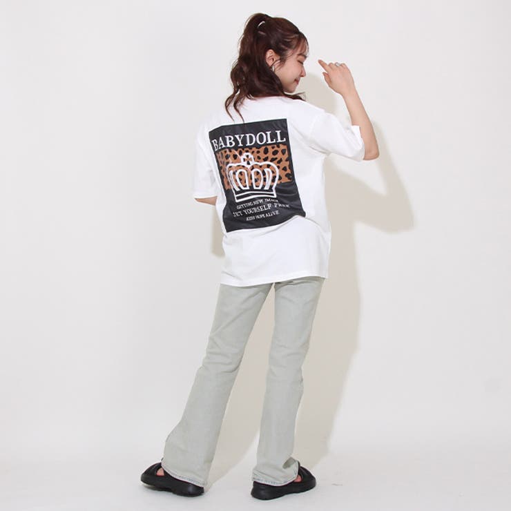 親子お揃い ヒョウ柄Tシャツ 0587A | BABYDOLL | 詳細画像5 