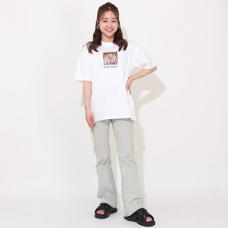 親子お揃い ヒョウ柄Tシャツ 0587A | BABYDOLL | 詳細画像6 