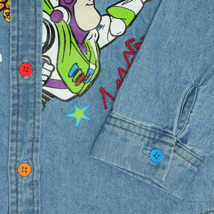 親子お揃い ディズニー トイ・ストーリー キャラクター刺繍シャツ 0732K | BABYDOLL | 詳細画像16 