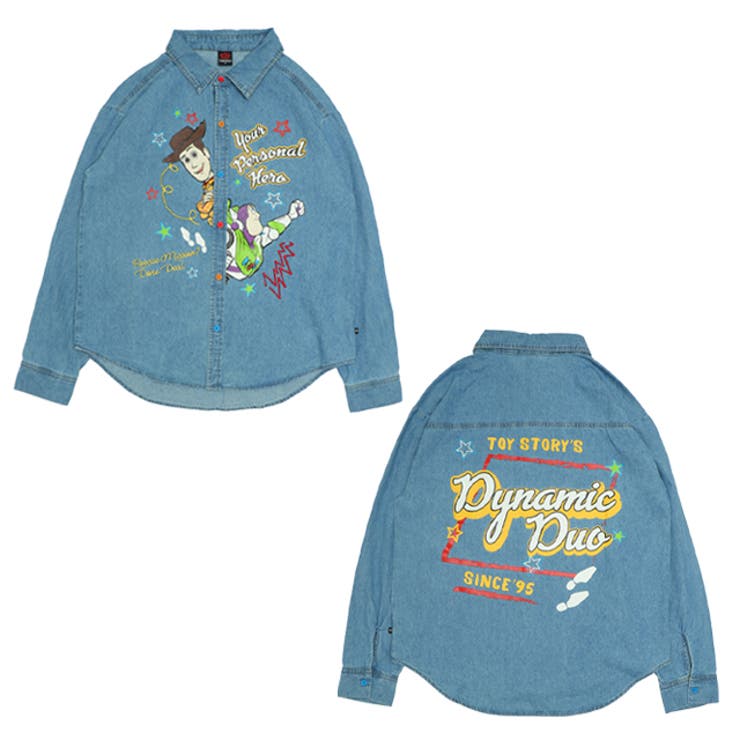 親子お揃い ディズニー トイ・ストーリー キャラクター刺繍シャツ 0732A | BABYDOLL | 詳細画像9 