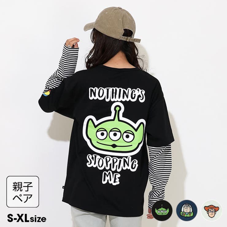 親子お揃い ディズニー トイ・ストーリー 重ね着風ロンT 0733A | BABYDOLL | 詳細画像1 