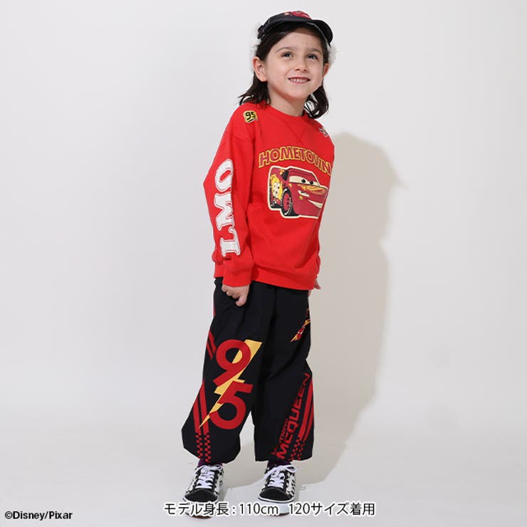 親子お揃い ディズニー カーズ 袖貼り付けトレーナー 0809K | BABYDOLL | 詳細画像2 