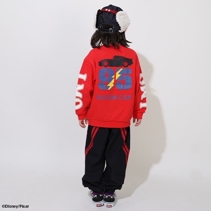 親子お揃い ディズニー カーズ 袖貼り付けトレーナー 0809K | BABYDOLL | 詳細画像3 