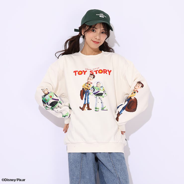 親子お揃い ディズニー トイ・ストーリー 袖キャラクタートレーナー 0834A | BABYDOLL | 詳細画像9 