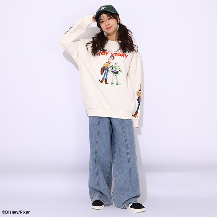 親子お揃い ディズニー トイ・ストーリー 袖キャラクタートレーナー 0834A | BABYDOLL | 詳細画像10 