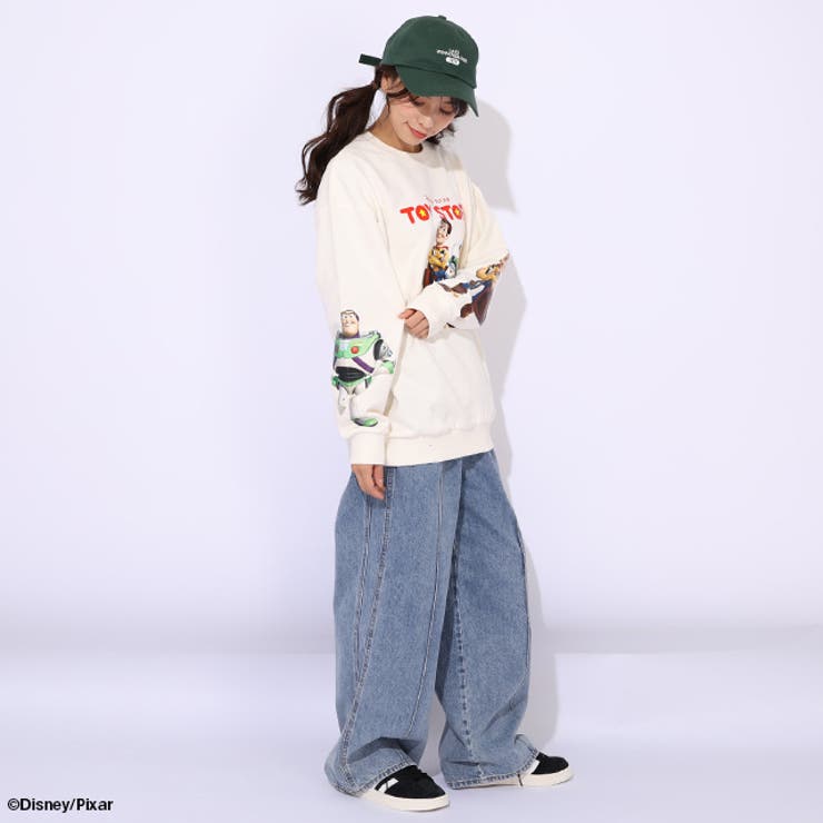 親子お揃い ディズニー トイ・ストーリー 袖キャラクタートレーナー 0834A | BABYDOLL | 詳細画像12 