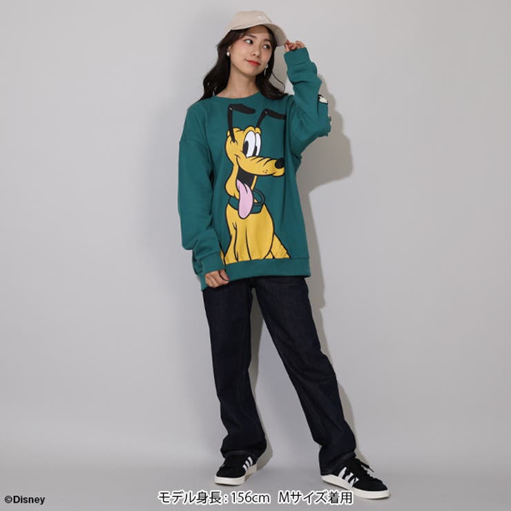 親子お揃い ディズニー BIGフェイストレーナー 0897A | BABYDOLL | 詳細画像10 