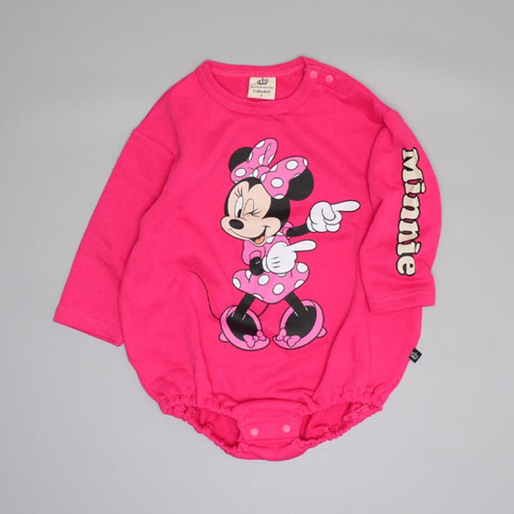 ミニー | ディズニー BIGフェイスぽってりロンパース 0898B | BABYDOLL