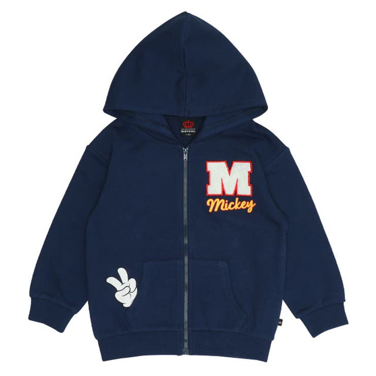 ミッキー | 親子お揃い ディズニー サガラワッペンジップパーカー 0904K | BABYDOLL