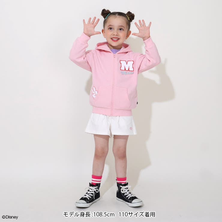 親子お揃い ディズニー サガラワッペンジップパーカー 0904K | BABYDOLL | 詳細画像2 