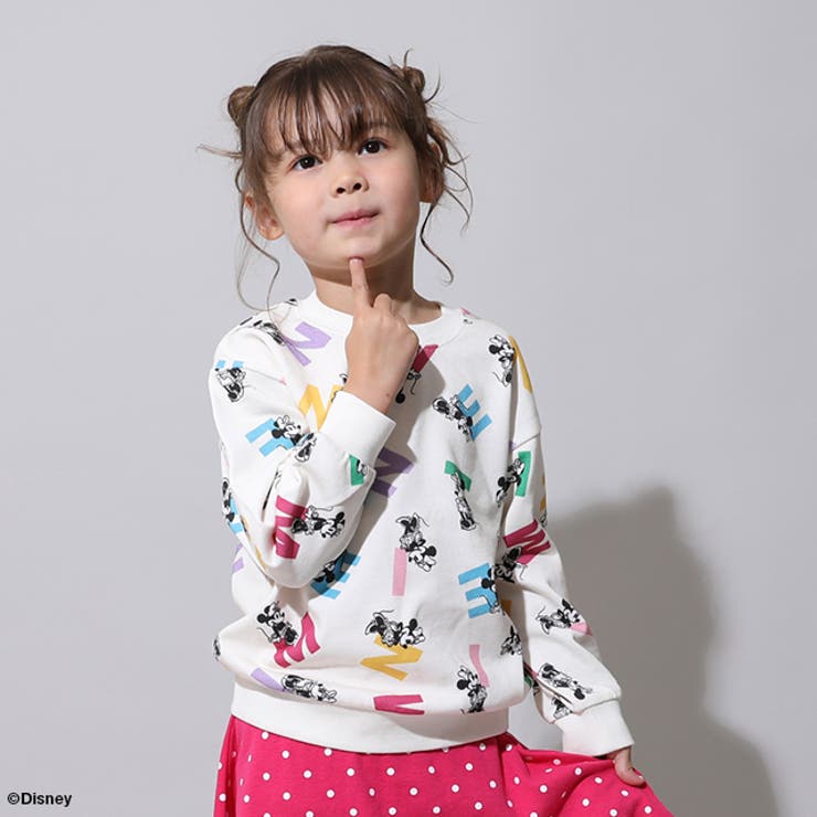 親子お揃い ディズニー カラフル総柄トレーナー 0906K | BABYDOLL | 詳細画像6 