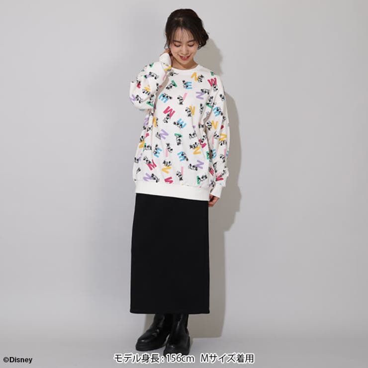 親子お揃い ディズニー カラフル総柄トレーナー 0906A | BABYDOLL | 詳細画像2 