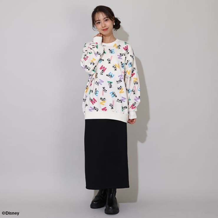 親子お揃い ディズニー カラフル総柄トレーナー 0906A | BABYDOLL | 詳細画像4 