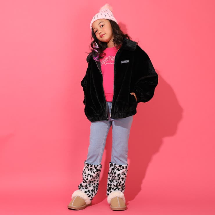 アニマル柄ボア切替デニムロングパンツ 0926K | BABYDOLL | 詳細画像4 