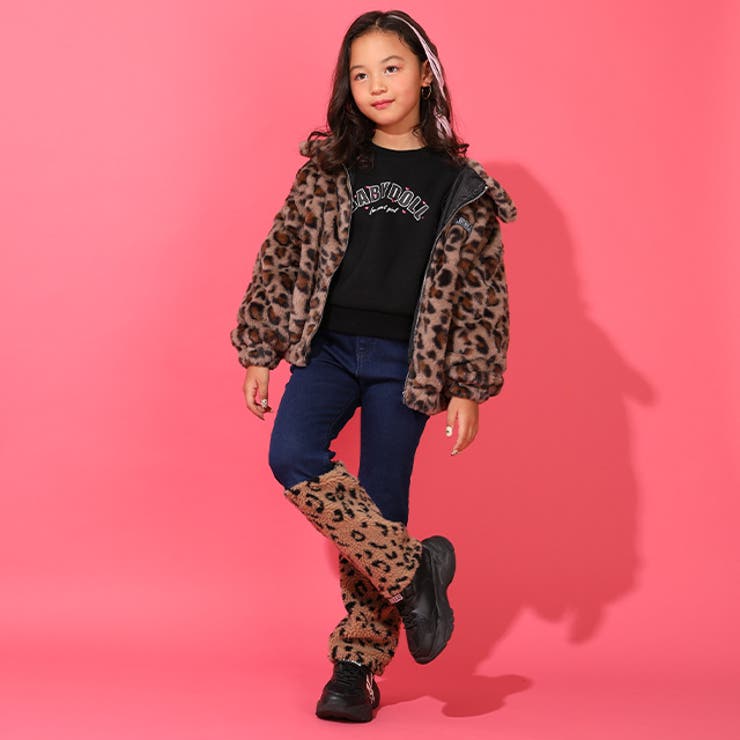 アニマル柄ボア切替デニムロングパンツ 0926K | BABYDOLL | 詳細画像9 