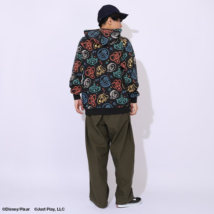 親子お揃い ディズニー トイ・ストーリー 総柄切替パーカー 1006A | BABYDOLL | 詳細画像3 