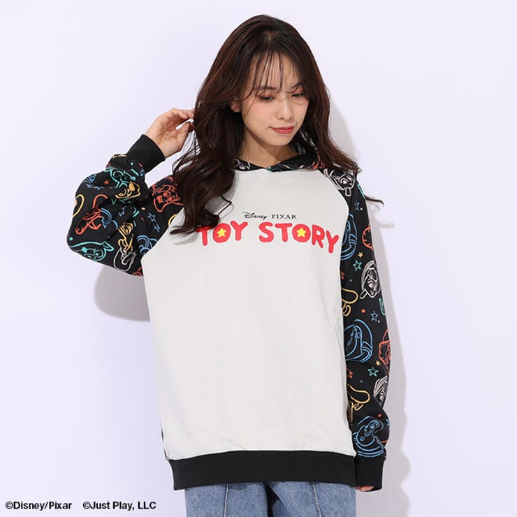 親子お揃い ディズニー トイ・ストーリー 総柄切替パーカー 1006A | BABYDOLL | 詳細画像8 