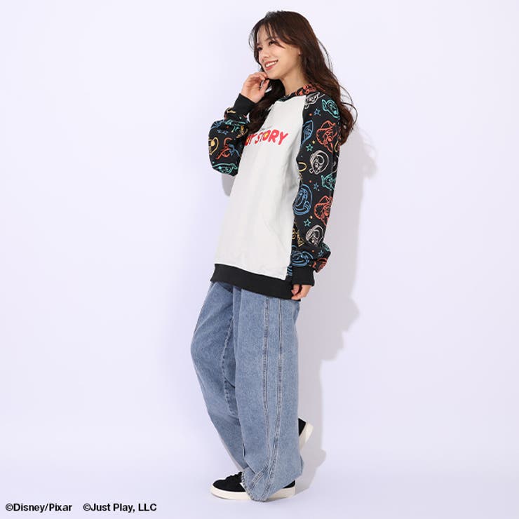 親子お揃い ディズニー トイ・ストーリー 総柄切替パーカー 1006A | BABYDOLL | 詳細画像9 